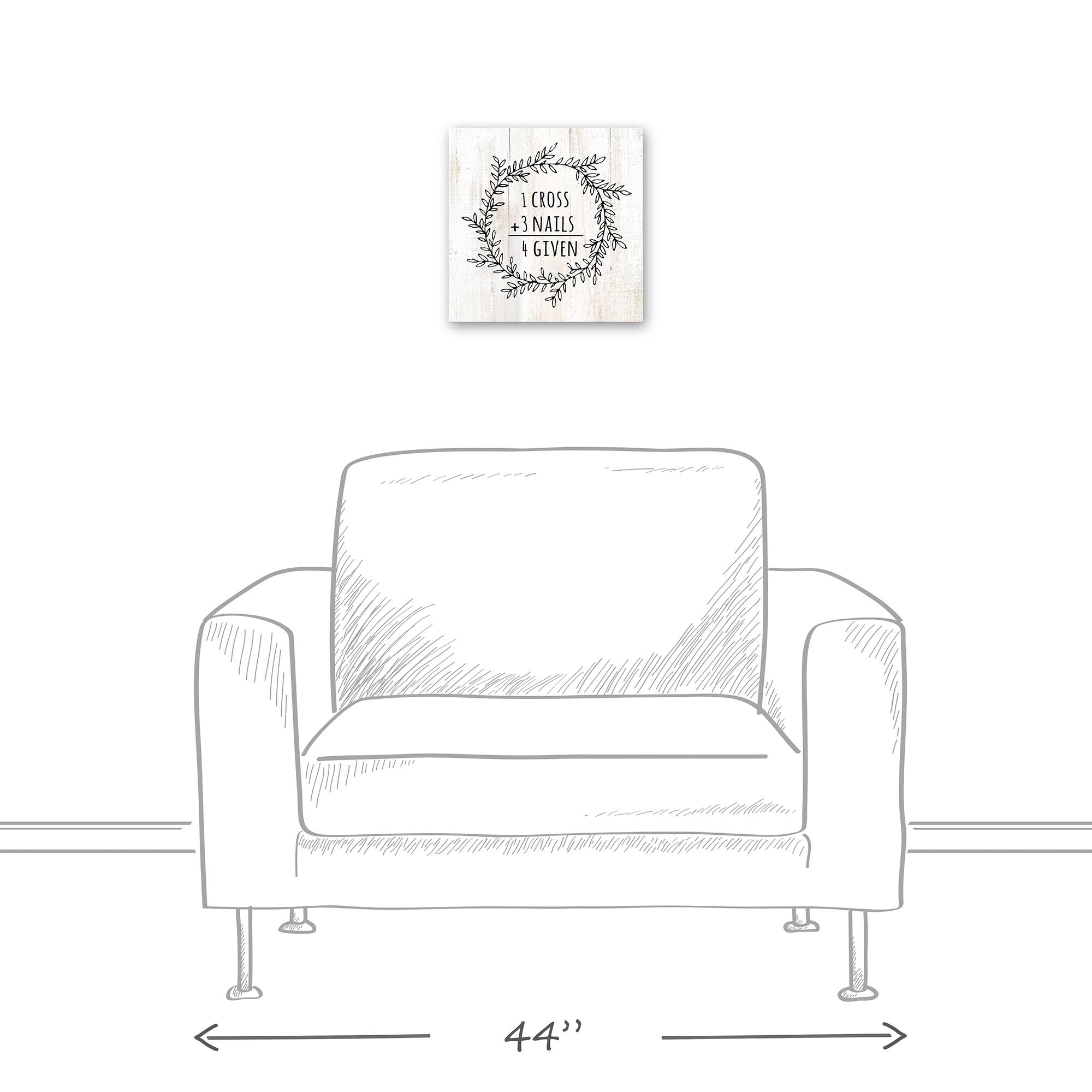 Easter Math Wreath Canvas Wall Art